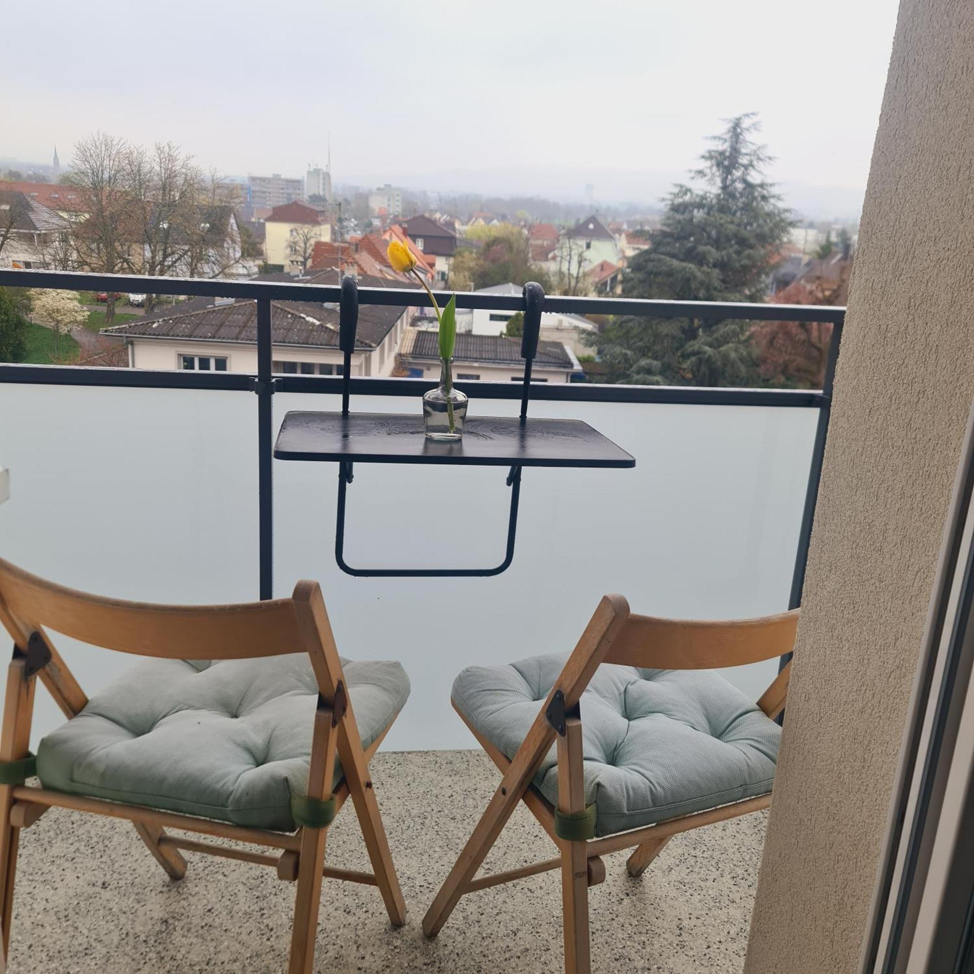 Studio Kulla Avec Terasse 5Mn Basel Airport Saint-Louis  Bagian luar foto